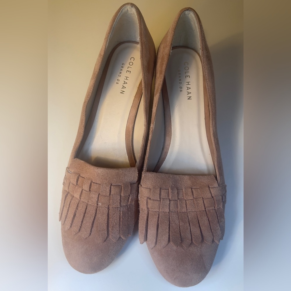 Cole Haan Mabel Suede Tassel Pump 5 1/2B